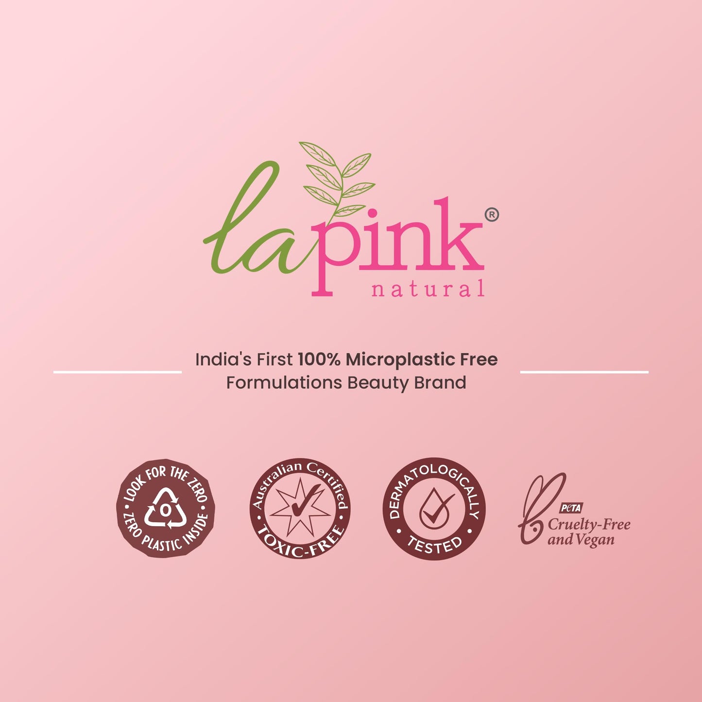 La Pink Strawberry Natural Tinted Lip Balm with Shea & Kokum Butter | Nourished & Soft Lips | 100% Microplastic Free Formulation | 15 gms