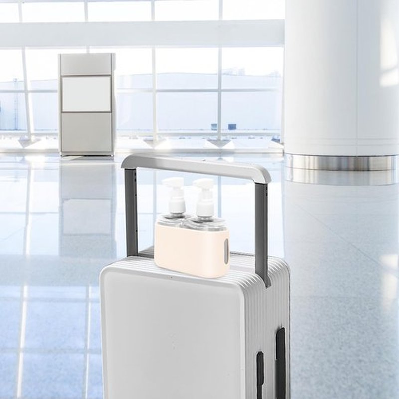 Skycase Travel Bottles, Travel Size Toiletries - Leak Proof Refillable Tsa Approved Travel Bottles, 2 in 1 Travel Containers with Labels and Funnel Airplane Accessories Kits for Lotion Liquid - White