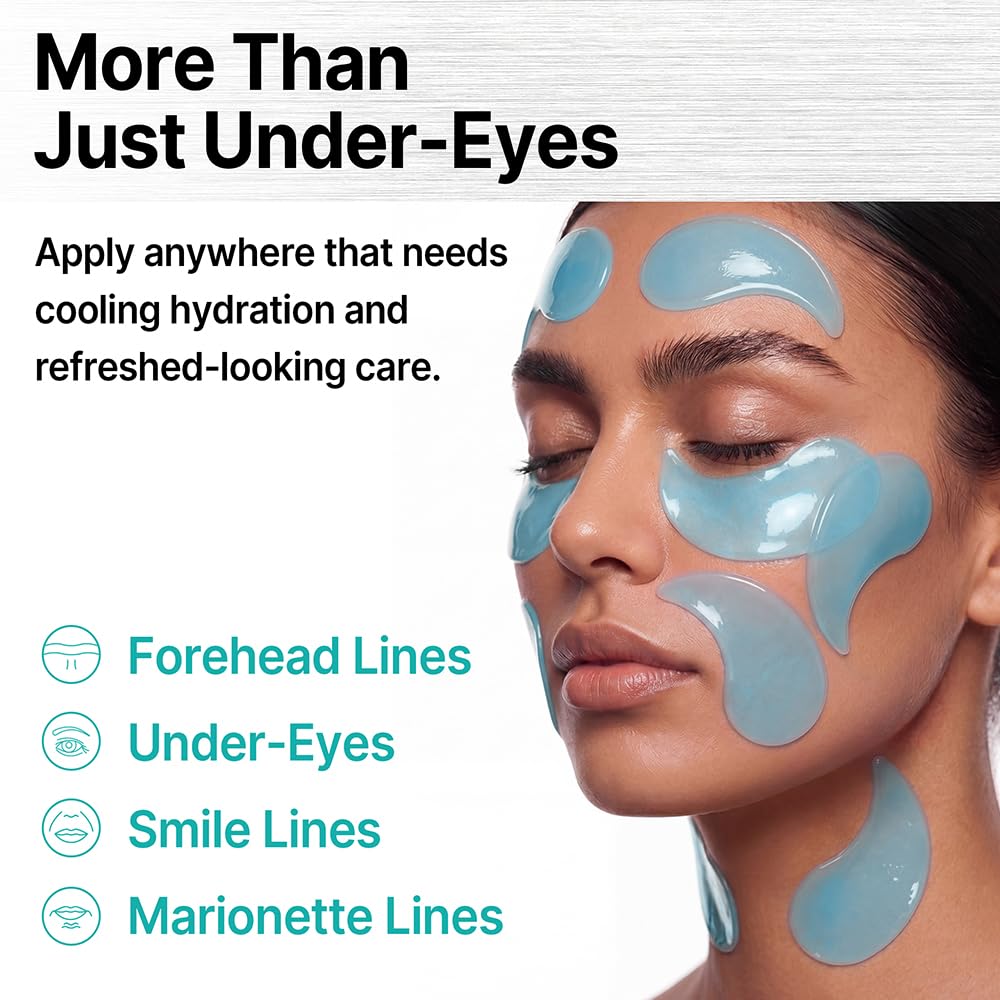CISL SEOUL Korean PDRN Eye Patches for Puffy Eyes and Dark Circles - Caffeine & Copper Peptides Under Eye Mask for Wrinkles & Fine Lines - Deep Nightly Repair, No-Slip Hydrogel (30 Pairs)