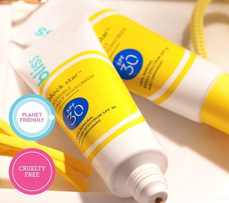 Bliss Block Star Block This Way Duo Tinted Face Sunscreen SPF 30-100% Mineral Broad Spectrum Sunscreen With Zinc Oxide & Titanium Dioxide - Non Greasy Invisible finish
