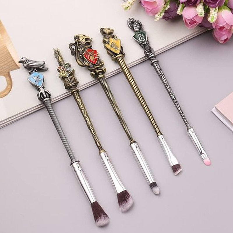 Potter Makeup Brushes Harry Gifts Comb Mirror with Gift Box for Eyeshadow Eyebrows Eyeliner Lips Concealer Contouring Highlighter Blending Wizard Wand Makeup Brushes Set