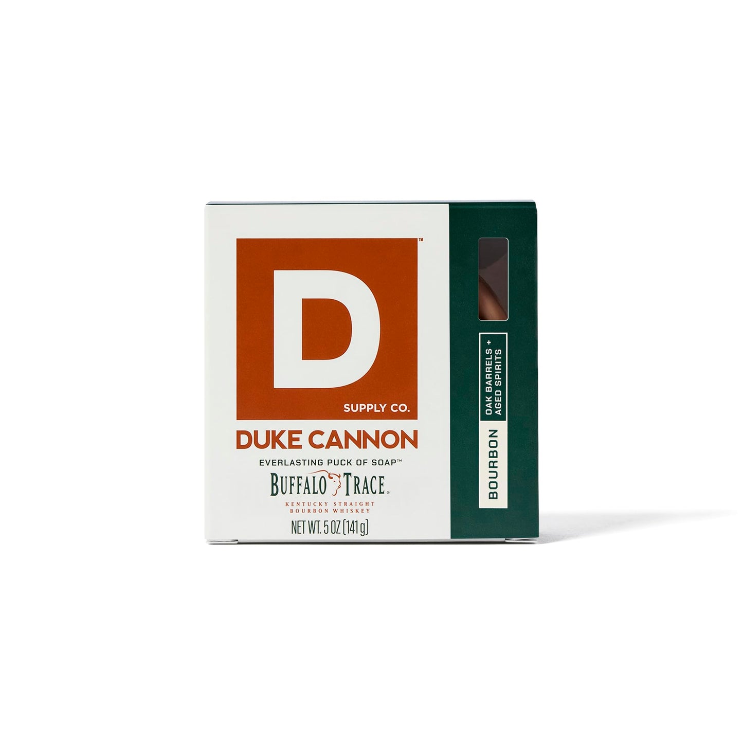 Duke Cannon Supply Co. Bar Soap Puck - Men's Rounded Bar Soap with Masculine Scents - Disc-Shaped Mens Soap - Hydrating & Deep Cleaning - All Skin Types - Bourbon, 6 Pack - 5 oz