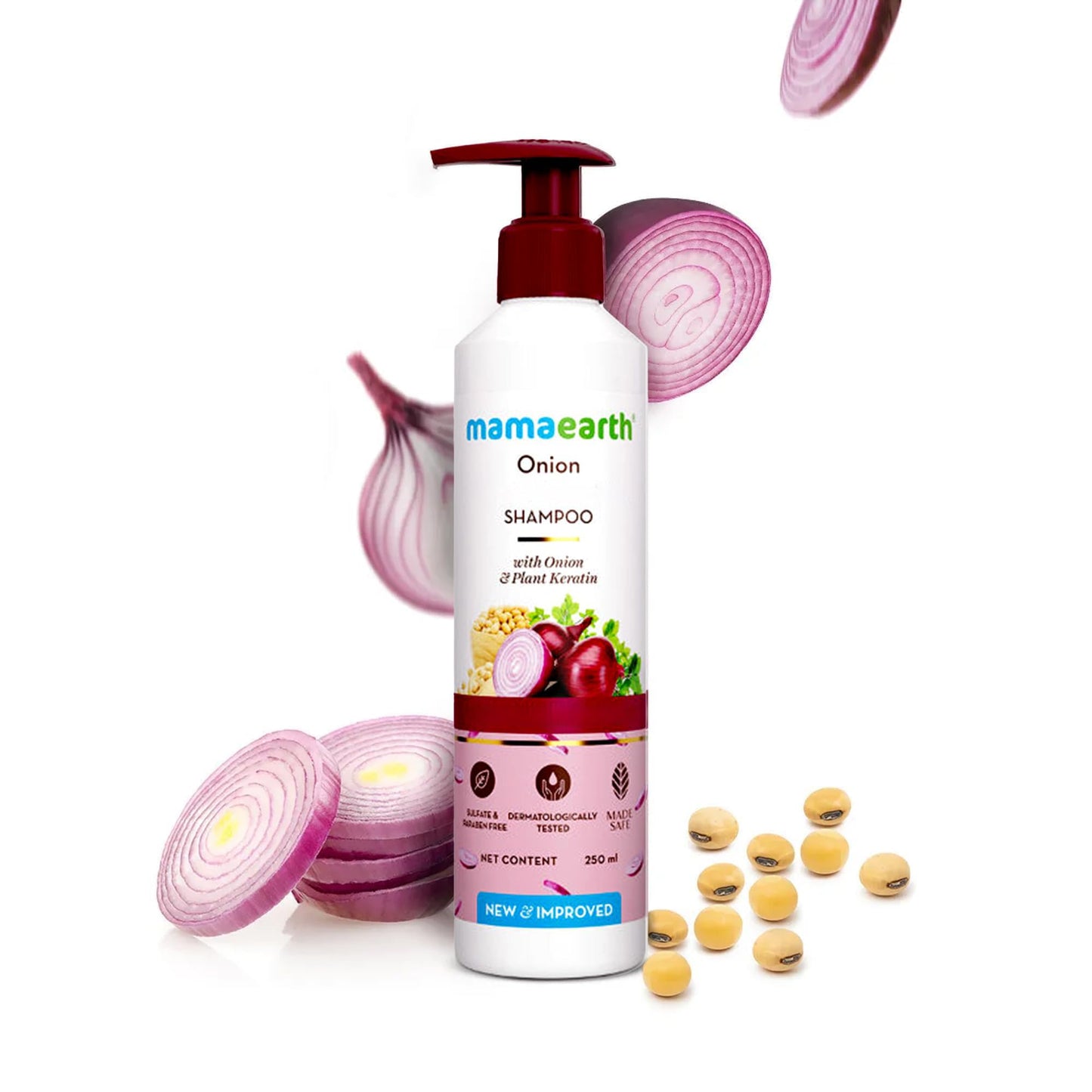 MAMAEARTH Onion Shampoo With Onion & Plant Keratin 8.45 fl oz (250ml)
