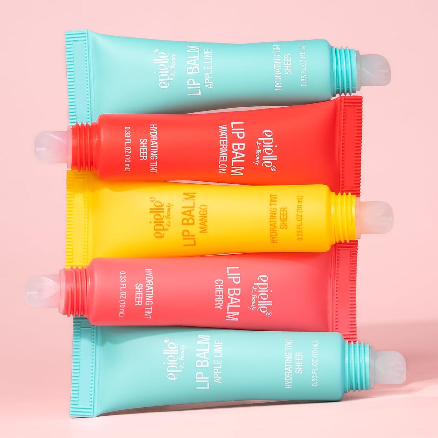 Epielle Lip Balm Duo Watermelon & Mango, Hydrating Tint Sheer, Shea butter & Fruit Extract, Kbeauty, Stocking Stuffers