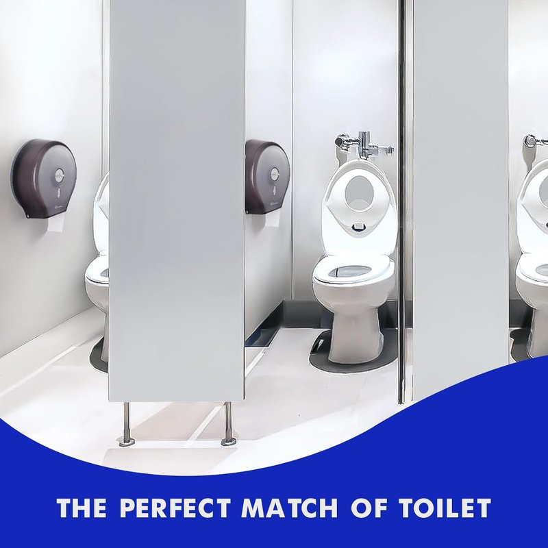 Wall-Mounted Toilet Paper Holder - Jumbo 9" Dispenser for Commercial Bathrooms | Sleek Black Design