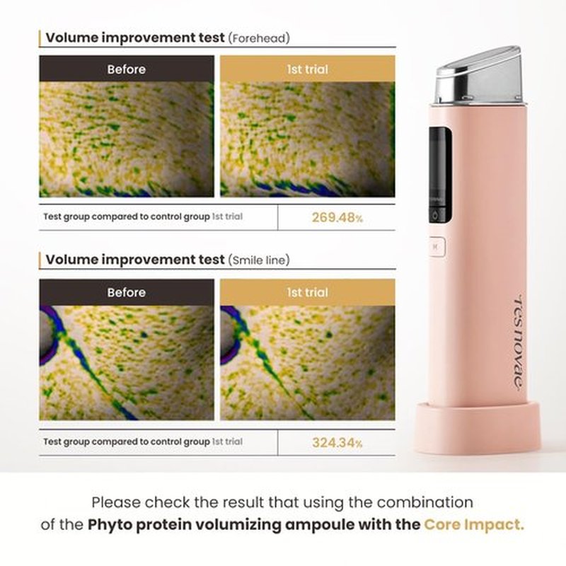 res novae Phyto Protein Volumizing Ampoule 0.5 fl.oz 15ml, Wrinkle care Facial Serum, Lupine Protein, Volufiline, Hexapeptide Fill the Fine Line, Intensive Firmness Care