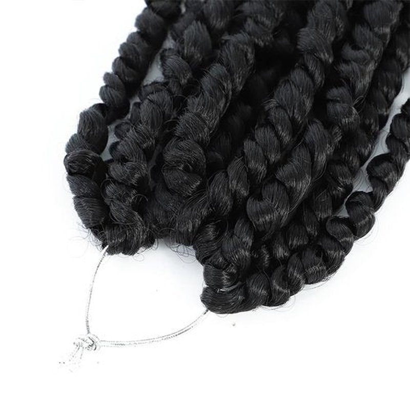 Felek Passion Twist Crochet Hair 6-24inch 8 Packs Pre Looped Twist Crochet Hair For Black Women Natural Soft Pre Twisted Passion Twist Crochet Hair (1B, 18inch)