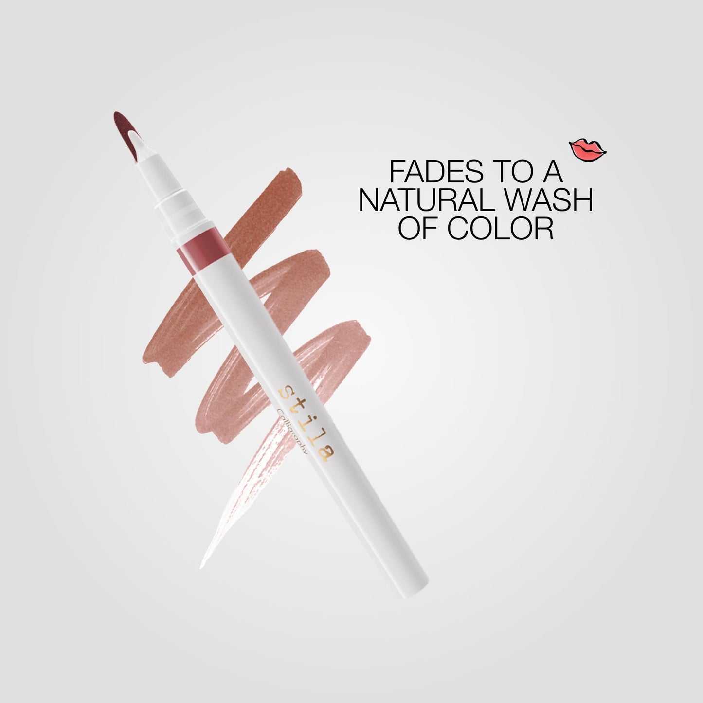 stila Calligraphy Lip Stain | Long-Lasting Tint, Moisturizing, Transfer-Proof, Lightweight, Sheer Buildable Color, Fades to a Natural Wash of Color | Hedy, 22 Fl. Oz.