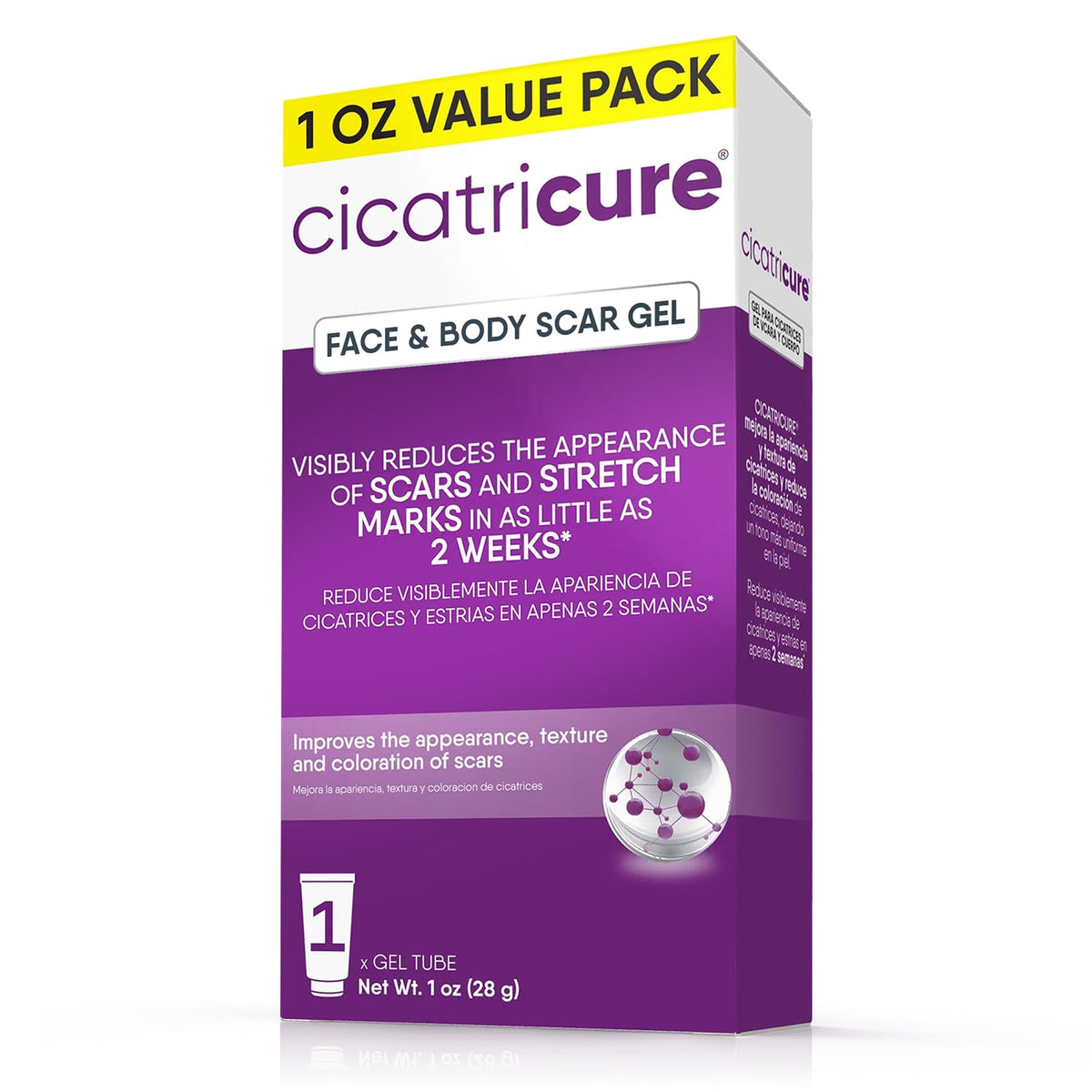 Cicatricure Advanced Scar Gel, Proven Results in 2 Weeks, 1 oz (28 g)
