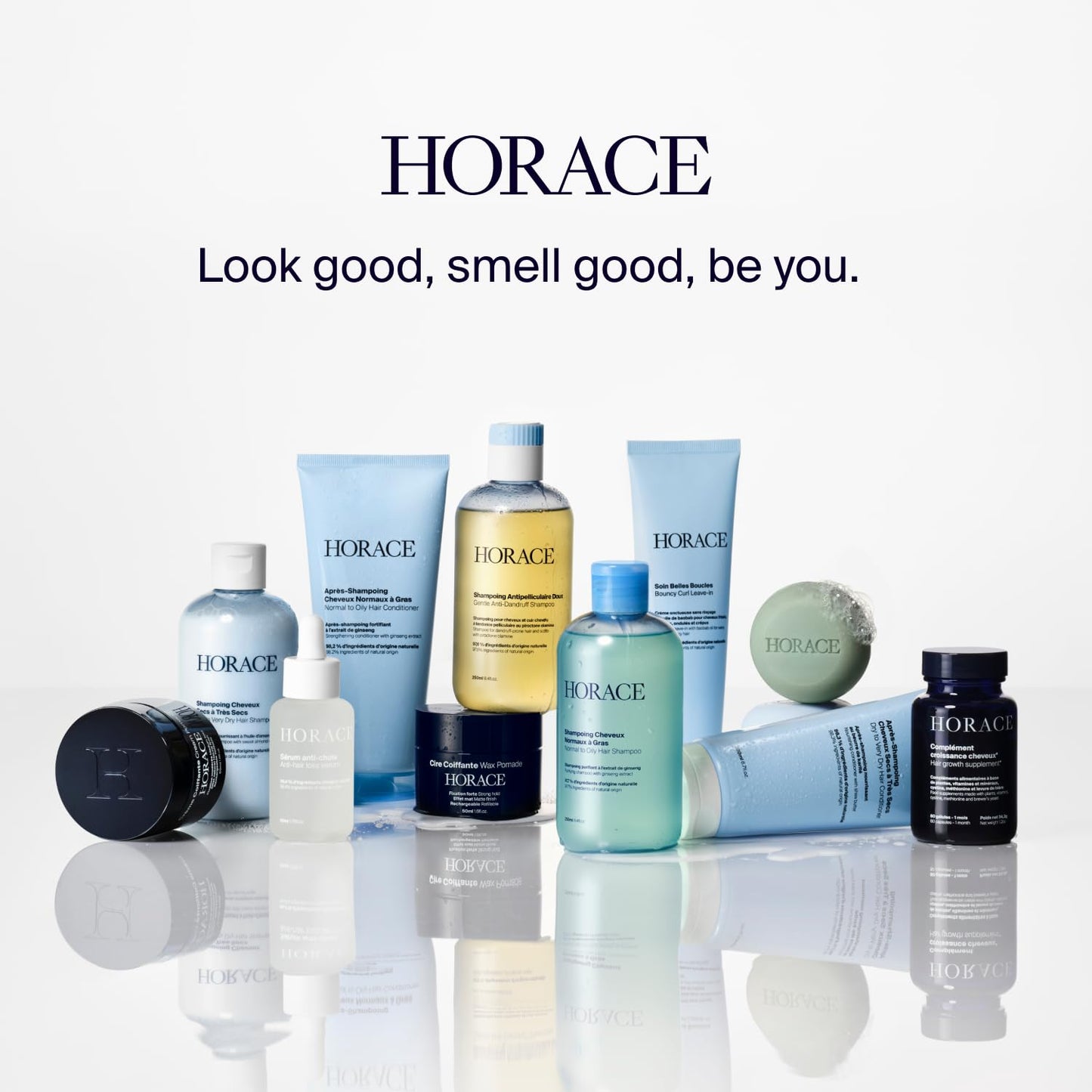 HORACE Texturising Hair Styling Spray - Texture Spray for Enhanced Movement and Volume - Light Hold and Easy Rinse - Contains 95.3% Natural Ingredients - No Parabens or Silicones - Vegan, 100 ml