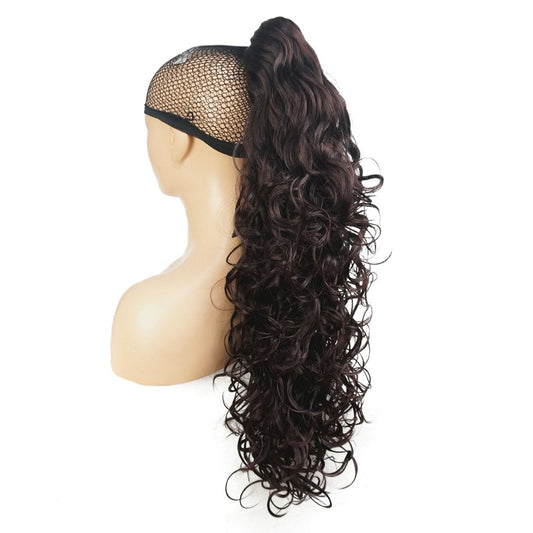 Lydell 30" Long Curly Styled Clip In Claw Ponytail Hair Extension Synthetic Hairpiece 280g with a jaw/claw clip (2SP99T)