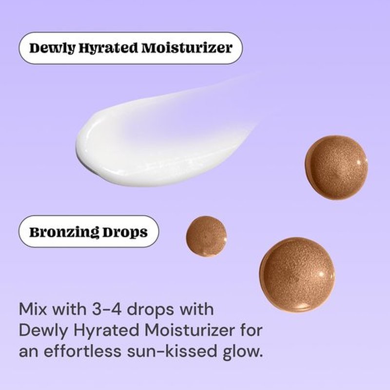 Glossmetics Sun-Kissed Glow Duo, Brightening and Moisturizing Bronzing and Blush Drops for Radiant Skin. Pack of 2