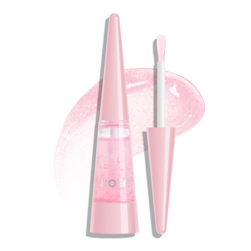 FREEORR Lip Plumper, Extreme Plumping Lip Fuller, Hydrating and Transparent Lips Balm, Volumizing formula, Youthful Fuller Gloss, Smoother Lips and High Glossy, Non-Sticky-03 Pink, 0.21 Fl Oz