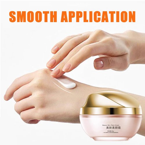 XIRUJNFD Moisturizing Brightening Concealer Smooth Tone Up Cream, Crema De Maquillaje Coreana, Corrector Iluminador Hidratante Crema TóNica Suave (2Pcs)