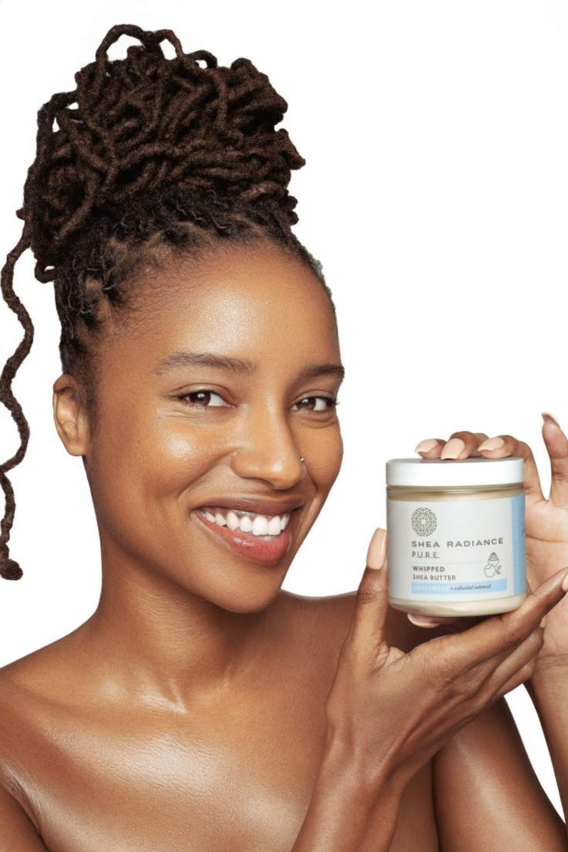 Whipped Shea Butter with Colloidal Oatmeal - Moisturizing Body Butter for Soothing Skin | Unscented (5 oz)