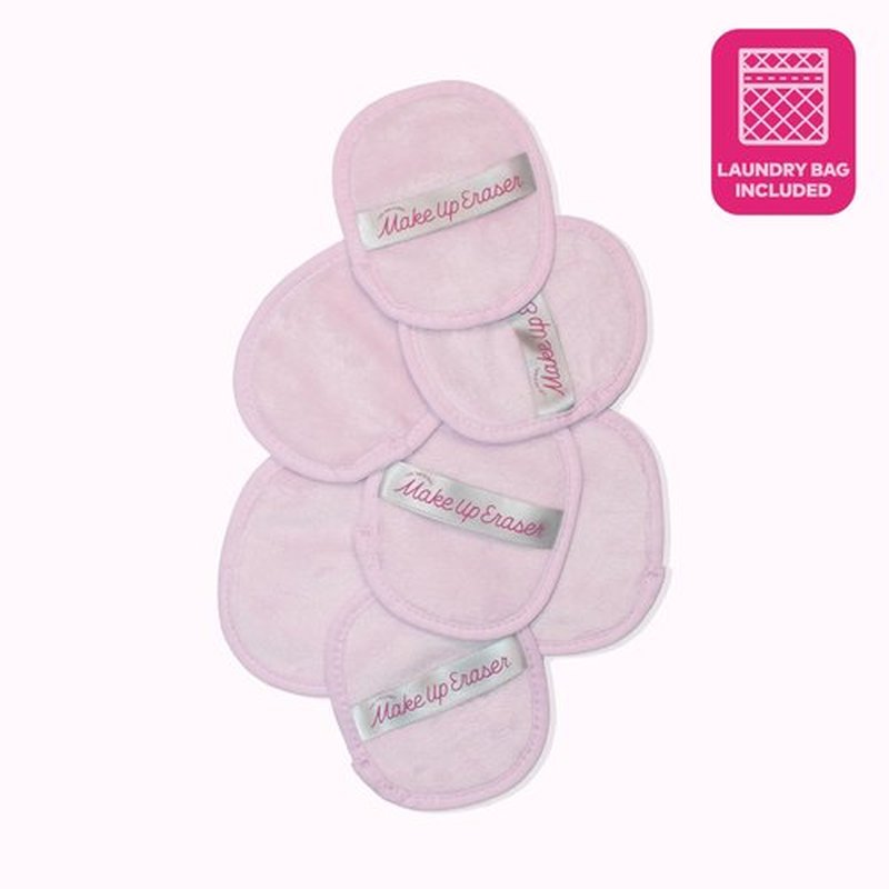 The Original MakeUp Eraser, 7-Day Set, Erase All Makeup With Just Water, Including Waterproof Mascara, Eyeliner, Foundation, Lipstick, Sunscreen, and More! Silver Infused, 7ct.