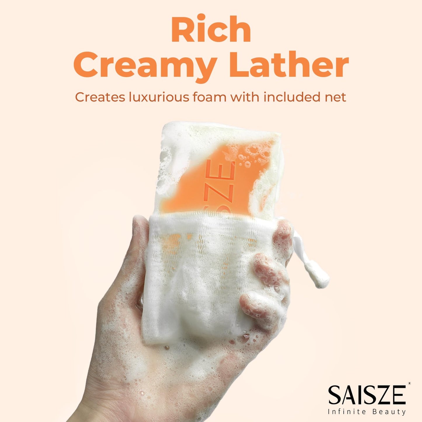SAISZE Turmeric Soap, Kojic Acid Soap Bar, 4oz x 2 BARS, Kojic Acid and Turmeric Soap Dark Spots Remover for Face and Body, Brightening, Hyperpigmentation