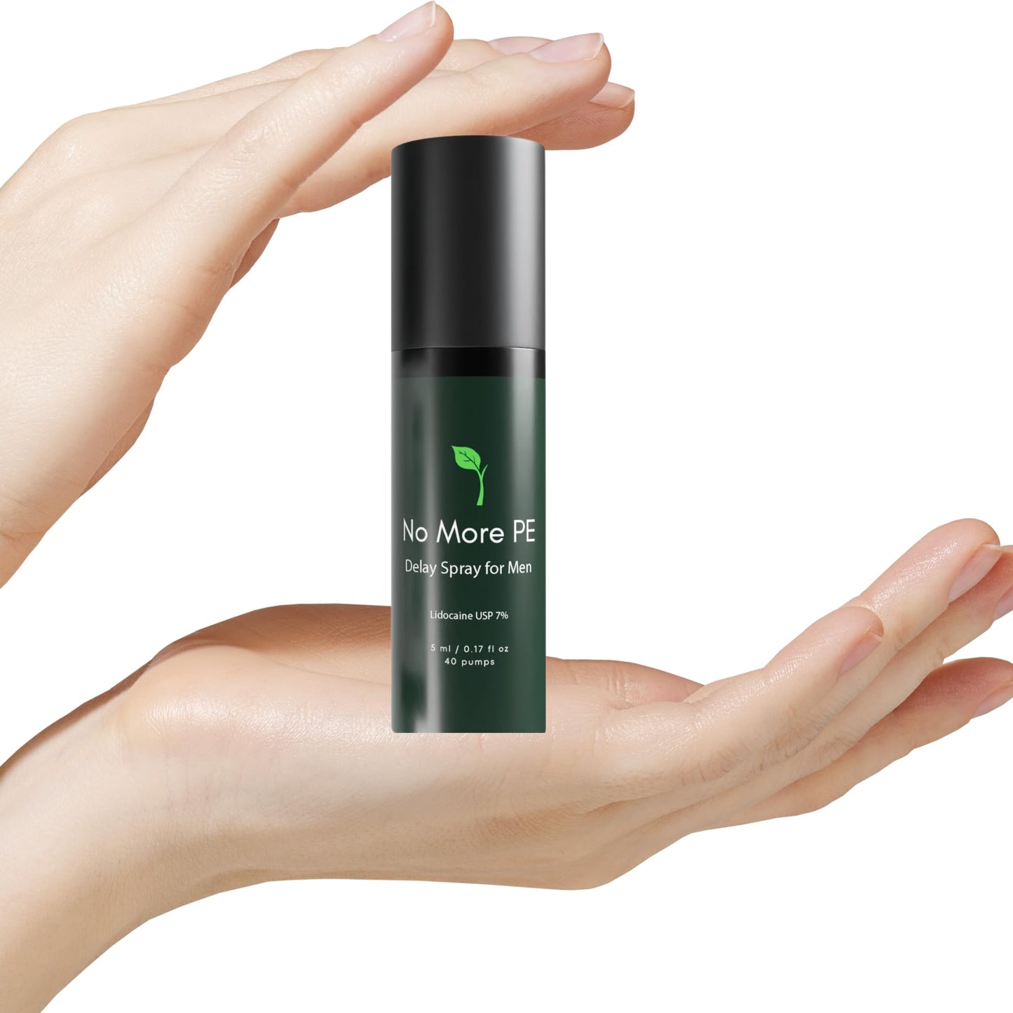 No More PE Desensitizing Delay Spray for Men 5 ml (40 Pumps), Unscented Climax Control Delay Spray with Improved Numbing Effect, Increases Men’s Time in Bed
