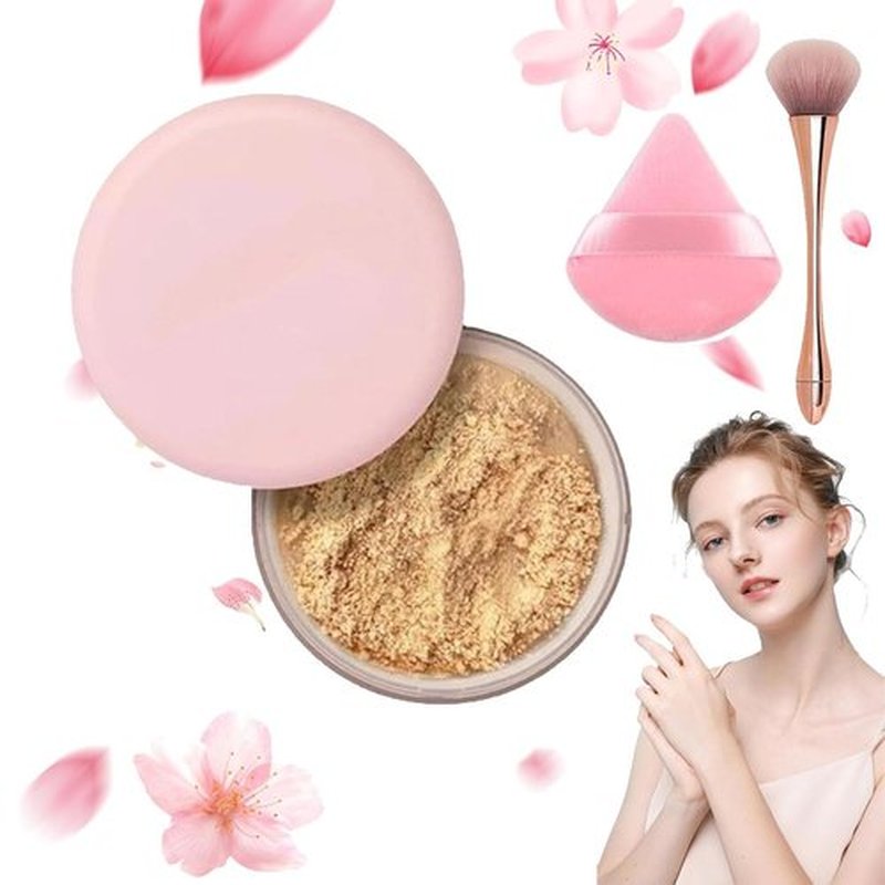 Luminance Milano Pink Powder, Beauty Blurring Setting Powder, Allaur Beauty Pink Setting Powder, Allaur Beauty Blurring Powder Pink for All Skin Tones(06#)