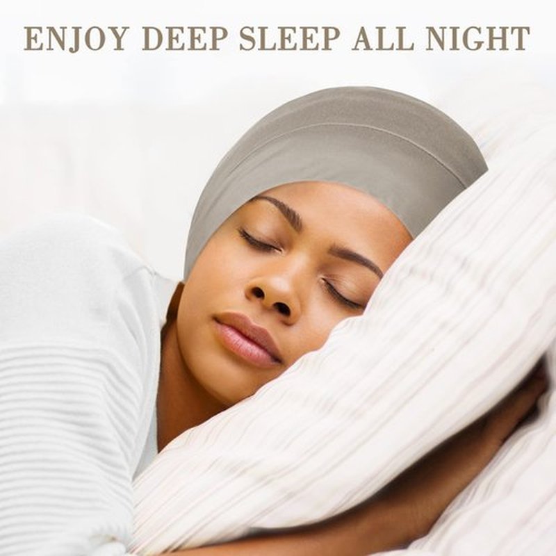 Fittia Satin Hair Bonnet for Sleeping, Silky No Frizzy for Curls Care, Adjustable Strap for Non-Slip, Dreadlocks Cap for Women&Men