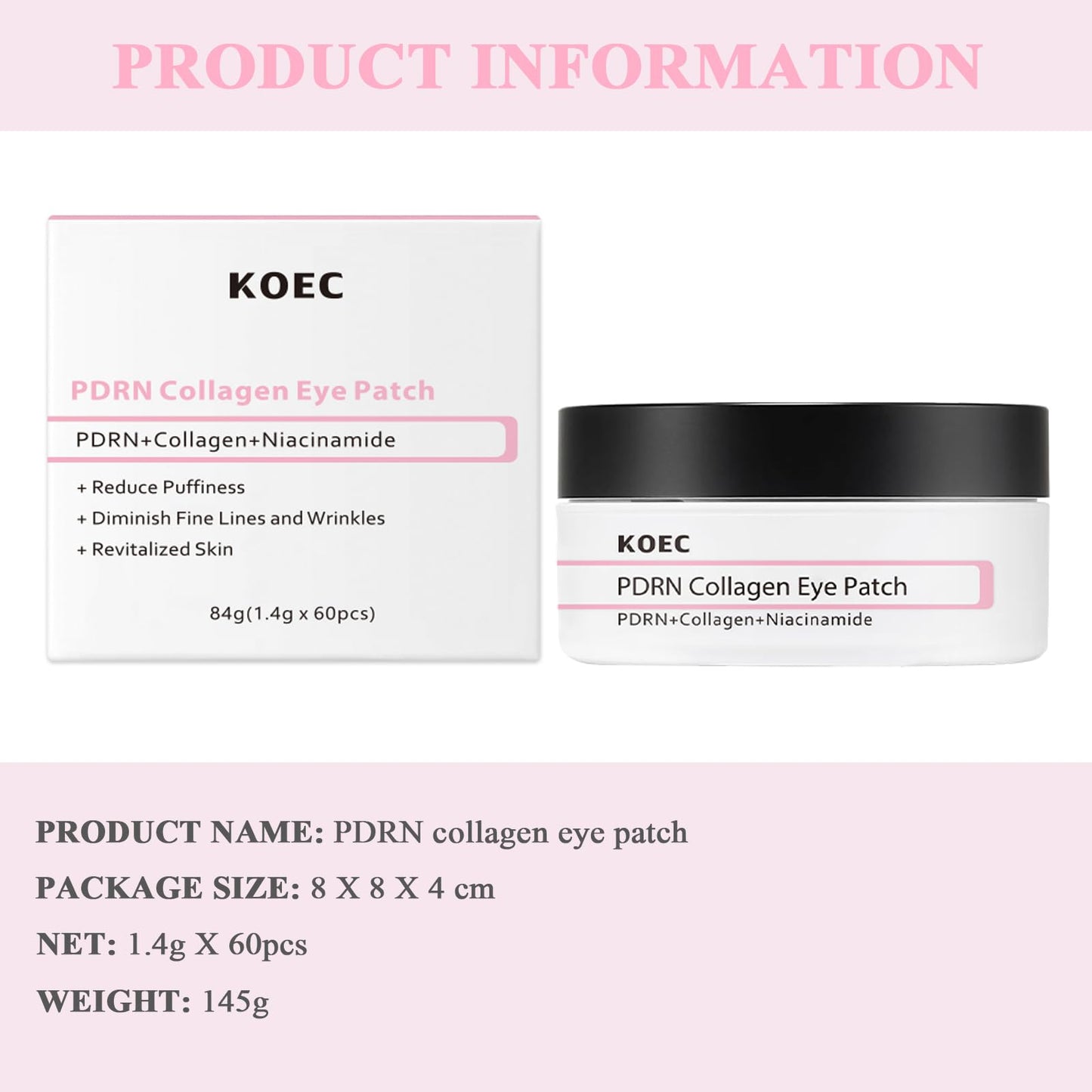 SHEEYOON Collagen Eye Patch 30 Pairs, Under Eye Patches with PDRN, Collagen & Niacinamide, for Puffy Eyes Dark Circles and Fine Lines Smoothing Skin Treatment