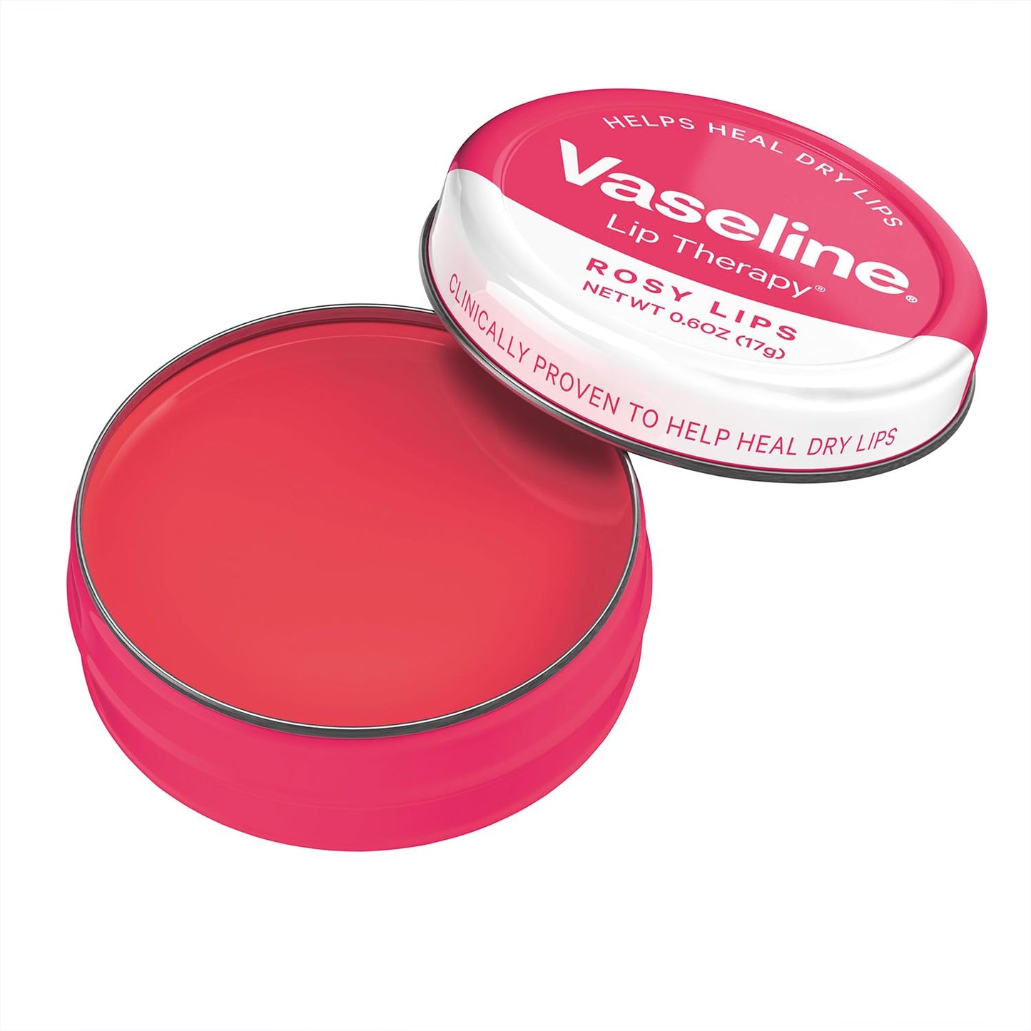Vaseline Lip Therapy Lip Balm Tin Rosy Lips 0.6 oz 6 Count
