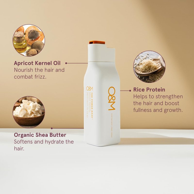 O&M Original & Mineral Power Base Hair Treatment - Nourishing Formula for Stronger Hair | 8.5 oz