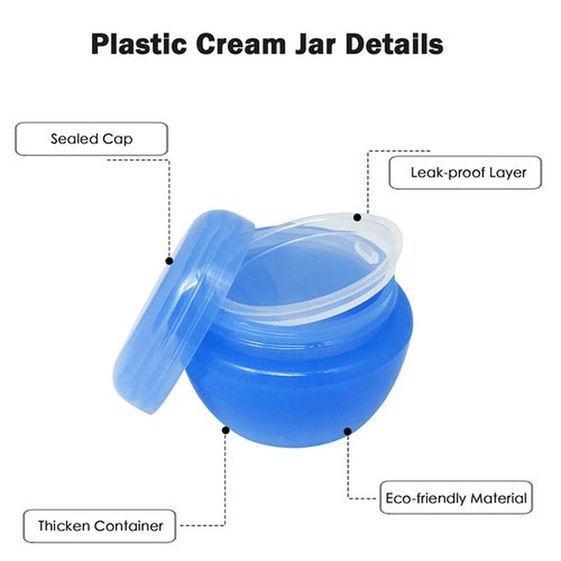 Cosywell Travel Containers for Creams 20ml Travel Jars for Toiletries TSA Approved Silicone and PP Cream Jars Refillable Leak-proof Travel Accessories with Lid for Cosmetic Makeup Cream (9 Pieces)