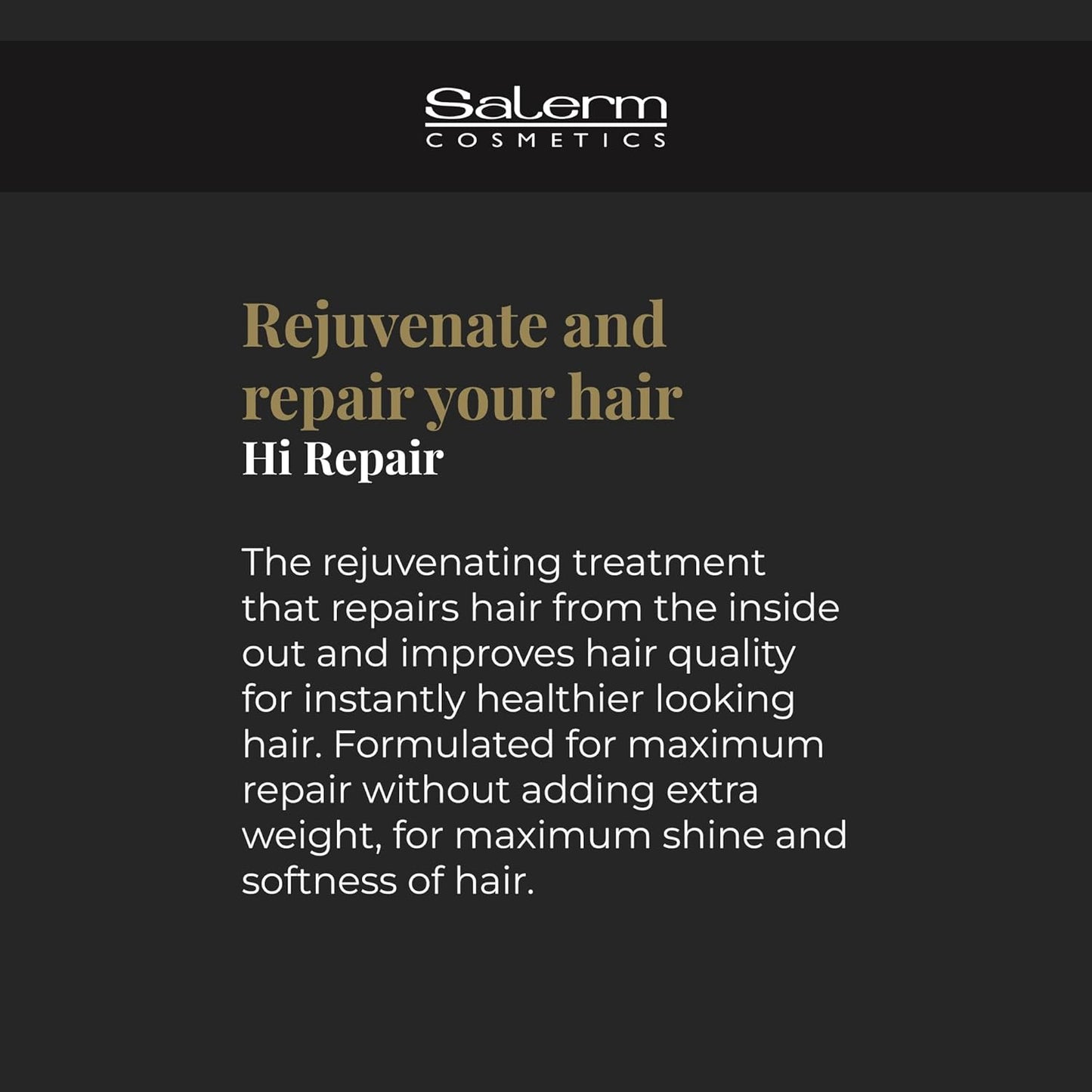 SALERM - Texturizing Hair Serum - Finish Hi Repair - 100 ml - For Damaged Hair - Rejuvenates and Repairs Hair - Softer and Shinier Hair - Immediate EffecT