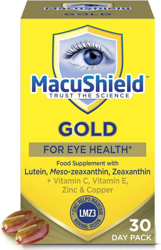 Macu Shield Gold Supplement - 90 Capsules for Eye Health & Vision Support