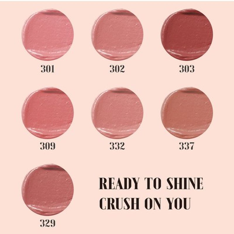 READY TO SHINE Newest Matte Vegan Lipstick with Creamy Satin Finish, Neutral Peach with Rose Tone Lip Color -CRUSH ON YOU (329-Now And Forever)