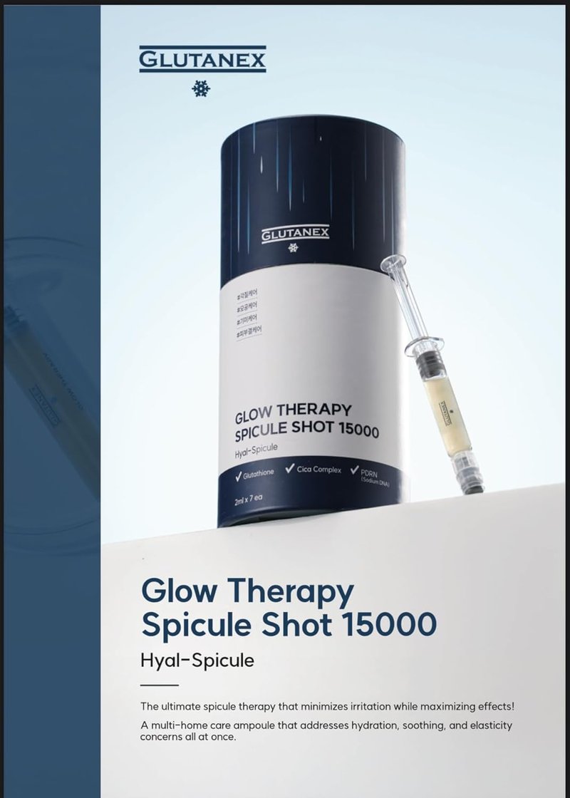 Glow Therapy Spicule Shot - 15000mg | 7 Syringes for Skin Rejuvenation