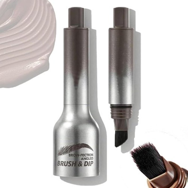 Liftique Brow Brush, Liftique Eyebrow Brush, Liftique - Instant Brow Brush, Brow Fection Angled Brush & Dip (CHOCOLATE)