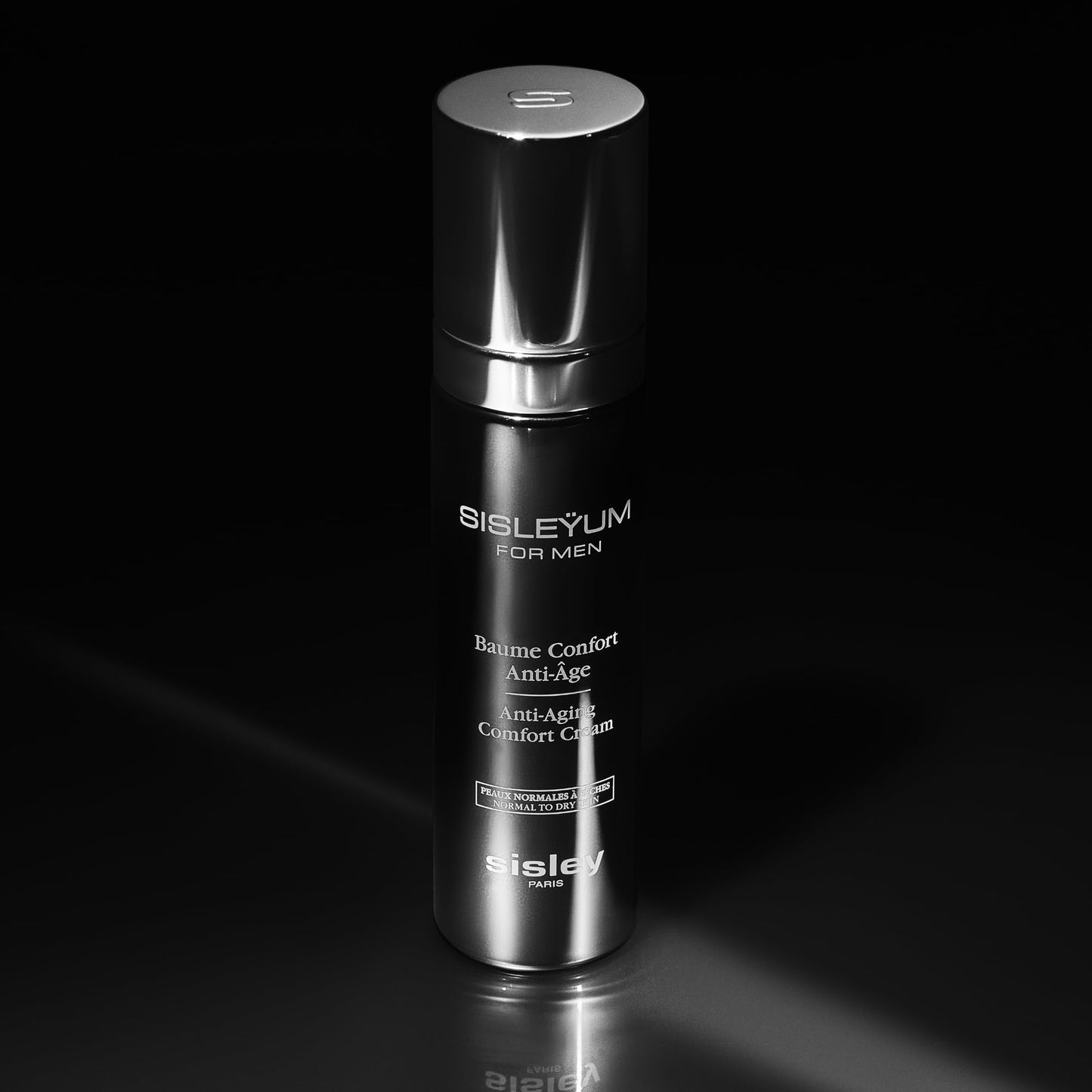 Sisley Paris Sisleyum Anti-Aging Comfort Cream - Smooths, Soothes & Hydrates - For Normal-to-Dry Male Skin - Non Sticky, Non Shiny - Light Fragrance with Woody Notes - 50 mL