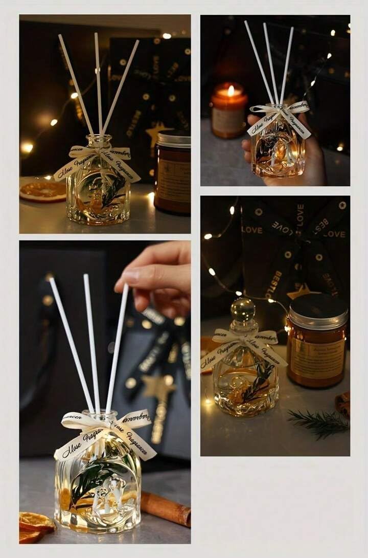Candles Gift Set. Scented Candle and Aroma Reed Diffuser Set. Aromatherapy. Candles for Mother's Day, Housewarming, Birthday, Women and Men. Present for Mom, Dad. Lavender Candle (Lavender)