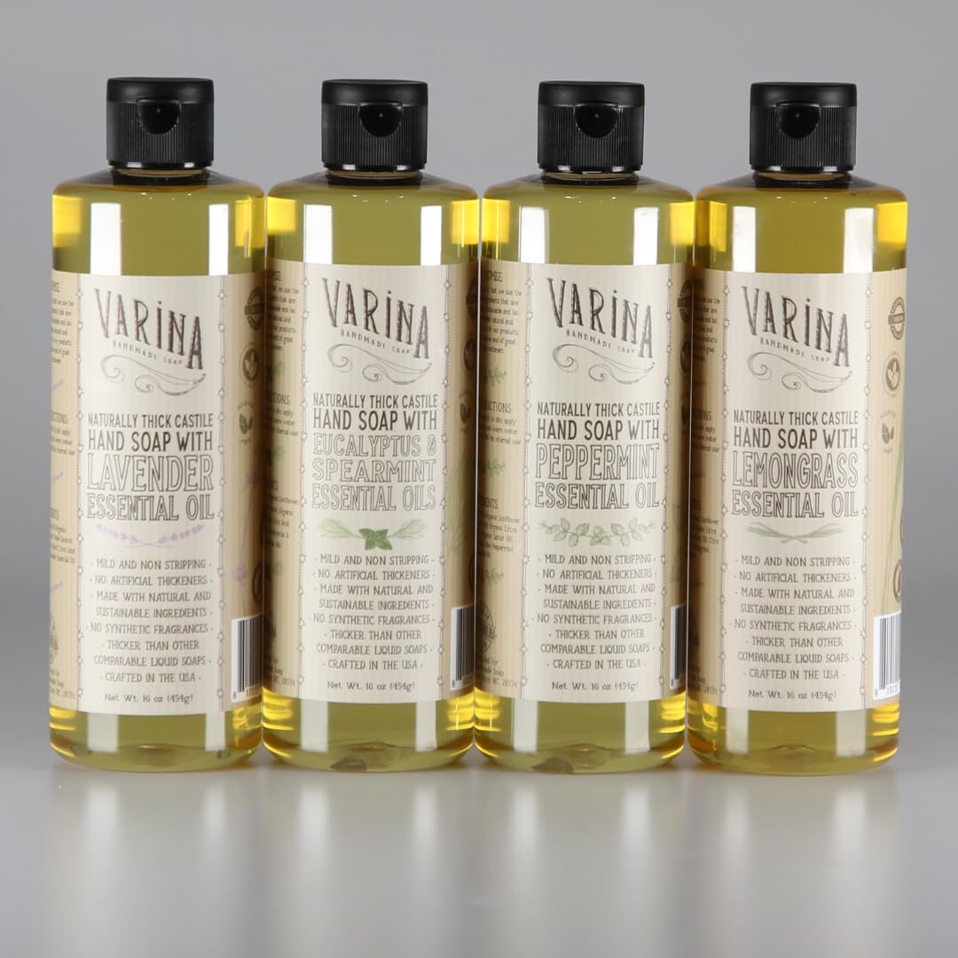 Varina Liquid Organic Castile Soap Variety - 16 oz