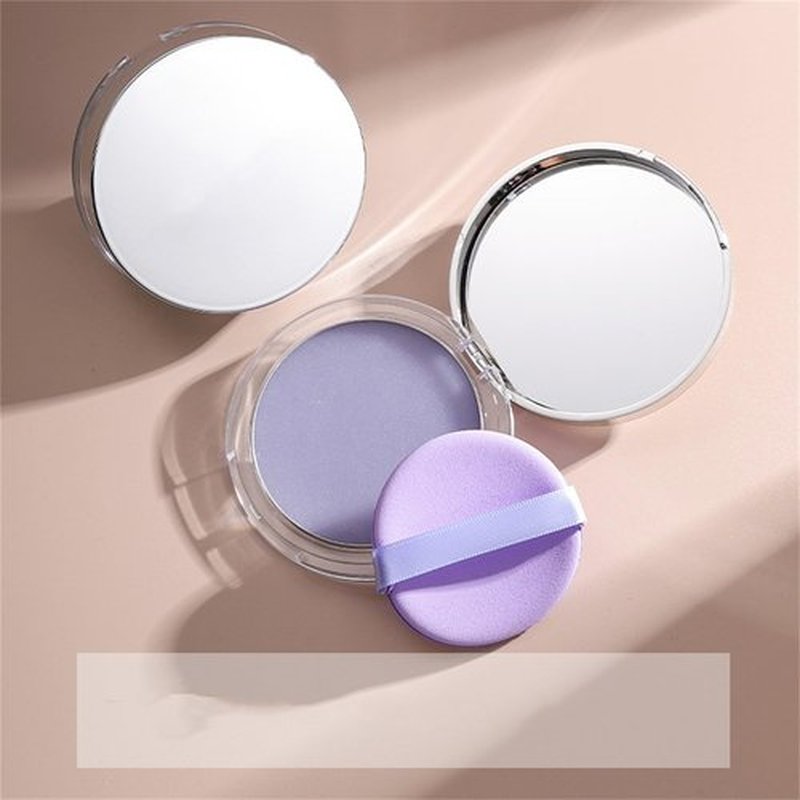 Pressed Setting Powder, Lasting Waterproof Makeup, Matte Wet And Dry Powder, Matte Smooth Setting Powder Makeup, Suitable for All Skin Types, with Powder Puff