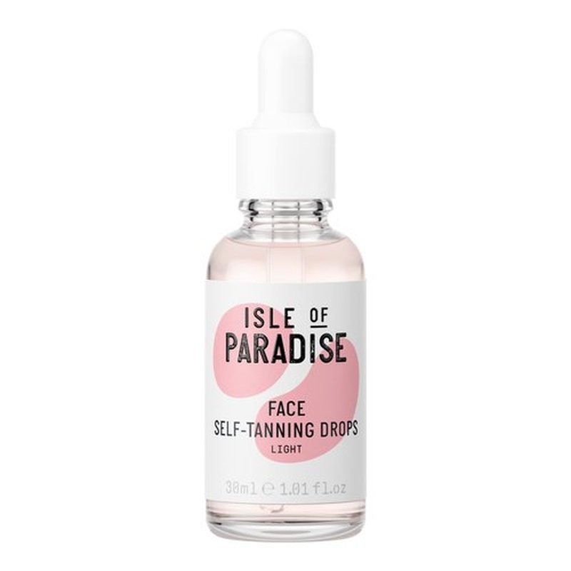 Isle of Paradise Self Tanning Drops, Light (Sunkissed Glow) - Vegan and Cruelty Free Self Tan Drops, 1.01 Fl Oz