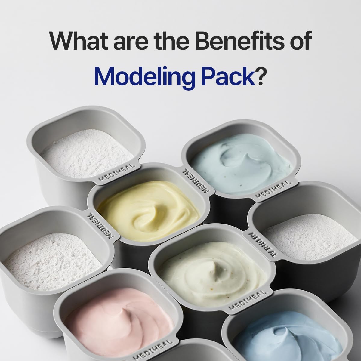Mediheal Derma Modeling Pack (Collagen) - Filling Elasticity For Glow Skin - Easy DIY Home Spa Kits, Hydrating Icy Jelly Mask For Skin Refreshment
