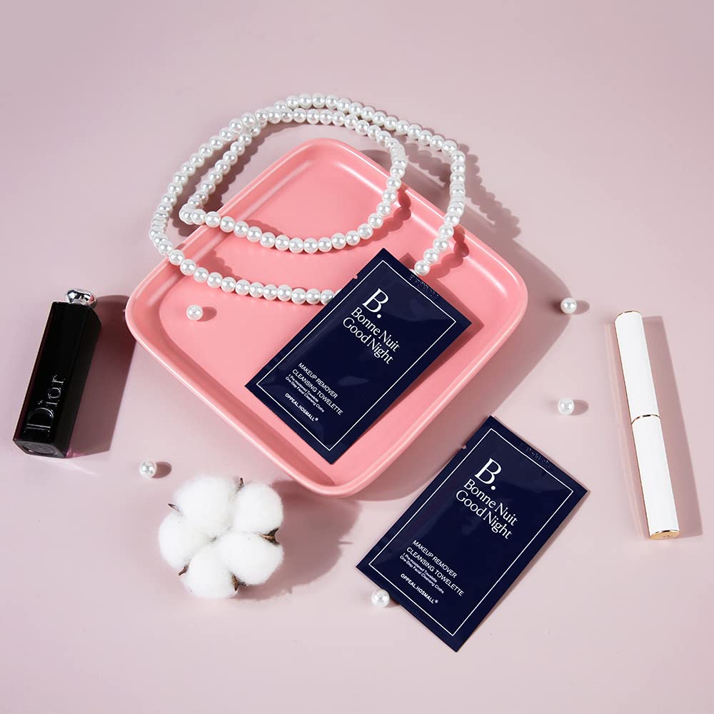 OPPEAL.HOSMALL 500ct Facial Cleansing Wipes Gentle Makeup Remover, Waterproof Individually Wrapped, Fragrance, Oil & Alcohol Free