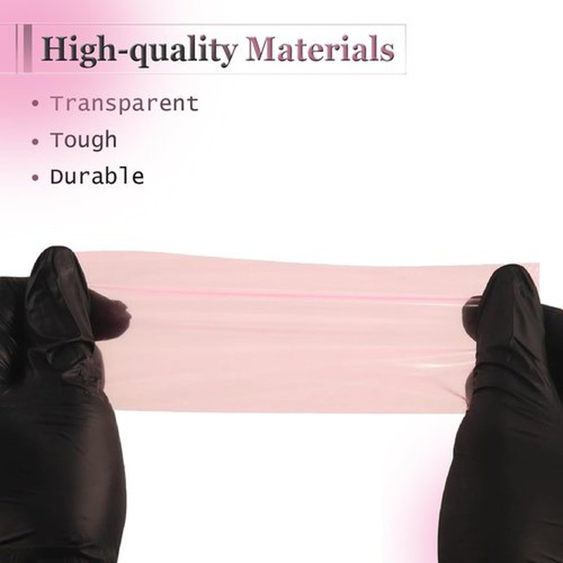 Pen Machine Covers with Grip Wrap - SOTICA 200pcs Pink Pen Covers Large Machine Wrap and 6pcs Grip Tape 2.56×7.1" Gun Wrap Covers Machine Bags with Self Adhesive Bandage Wrap