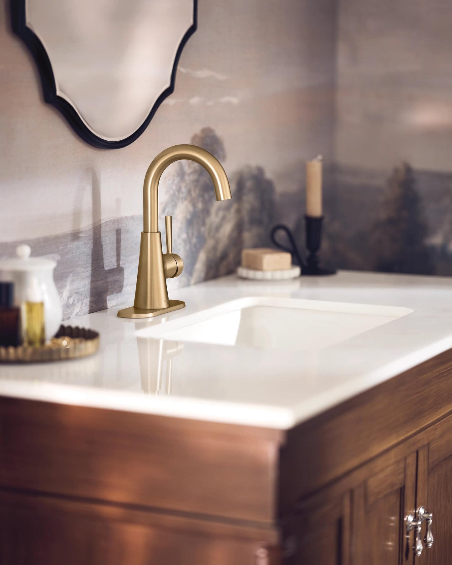 Moen 84021BZG Ronan 1-Handle Bath Faucet, Bronzed Gold