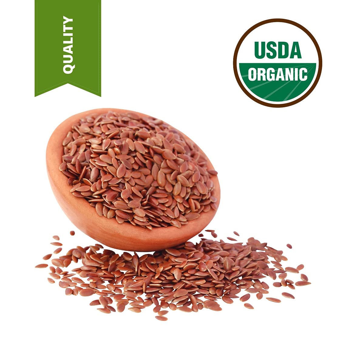 SULU ORGANICS 100% Pure Organic Extra Virgin Unrefined Flax Seed Oil (64 oz)
