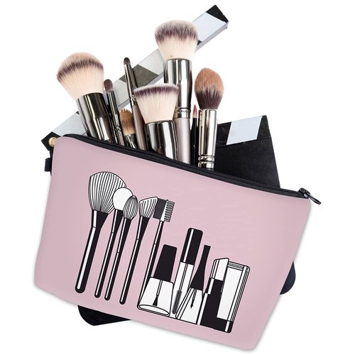 LOOMILOO Cosmetic Bag for Women, Adorable Roomy Makeup Bags Travel Water Resistant Toiletry Bag Accessories Organizer (L2-55248)