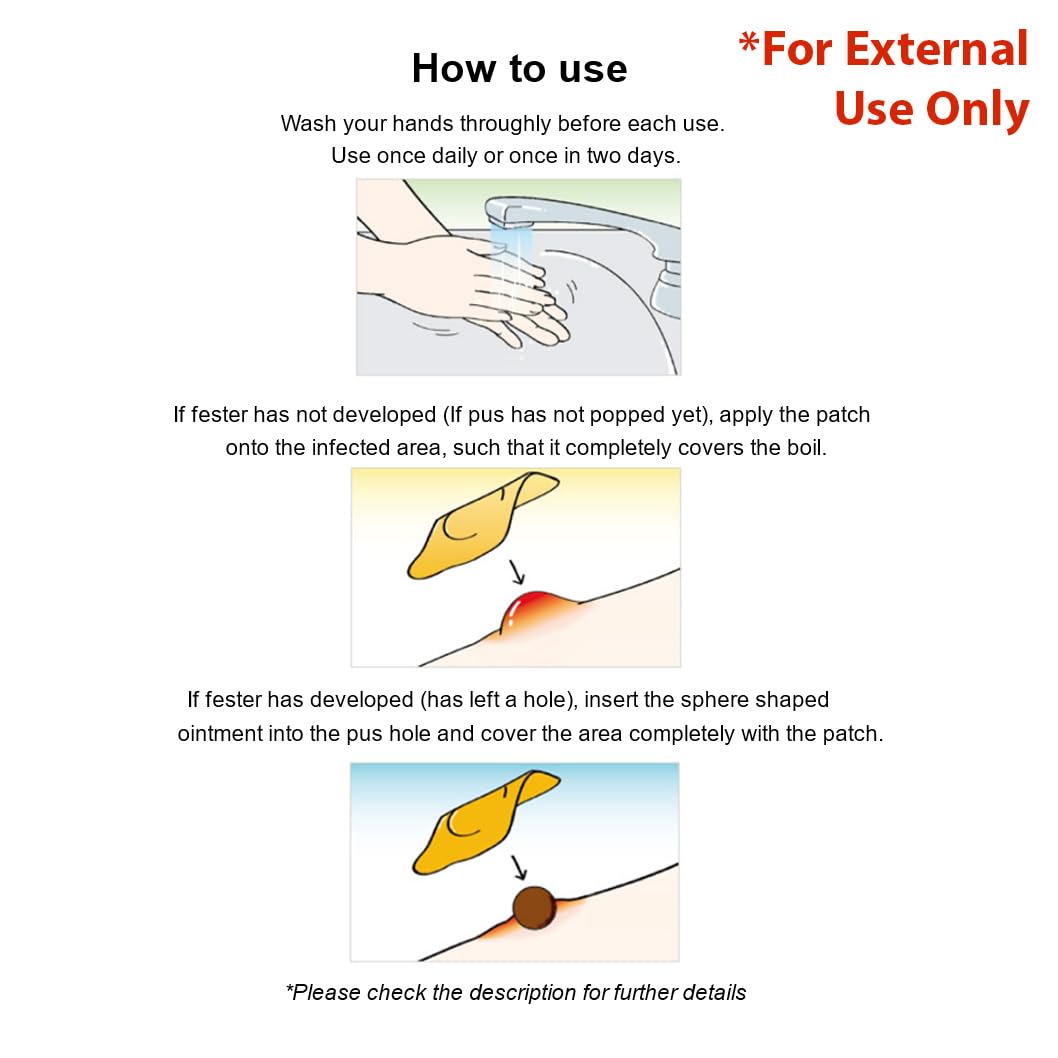 Band Leemyungnae Goyak -Removes, Eases Boils & Relieves Pain - (3 Patches/Box) Pack of 2