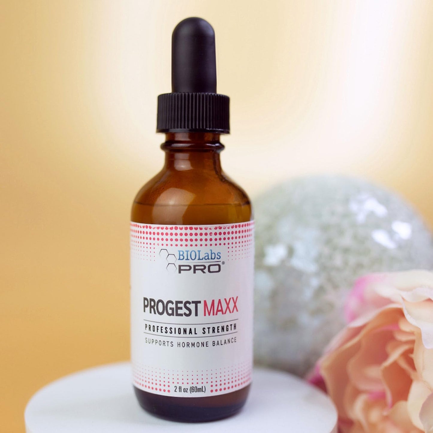 Progest MAXX Progesterone Oil - Natural Bioidentical Support for Women | 2oz Bottle - Menopause Relief