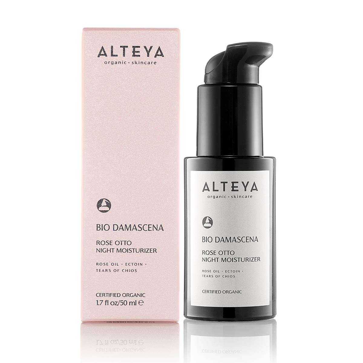 Alteya Organics Night Moisturizer Certified Organic Skin Care 1.7 Fl Oz