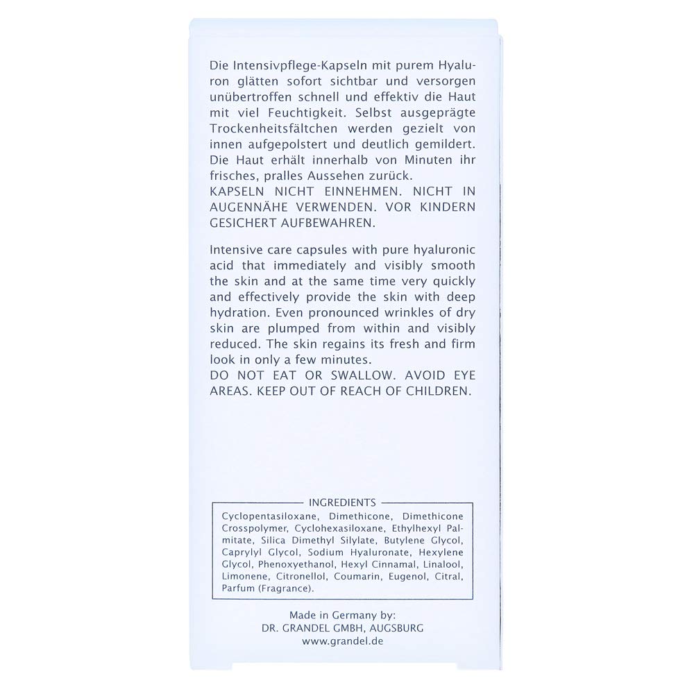 Dr. Grandel Hydro Active Hyaluron Filler Caps, 0.34 Fl oz