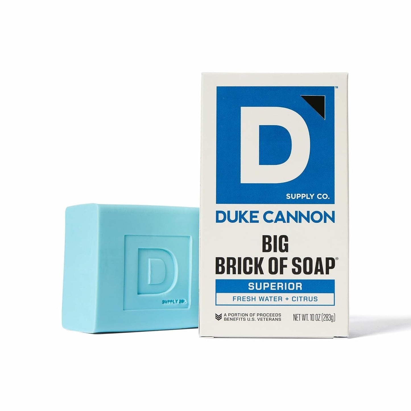 Duke Cannon Ultimate Freshness Soap 3-Pack Midnight Swim, Superior, & Naval Diplomacy - 10 oz Bars with Aquatic, Fresh Water, & Oceanic Scents - Triple Milled, American-Made
