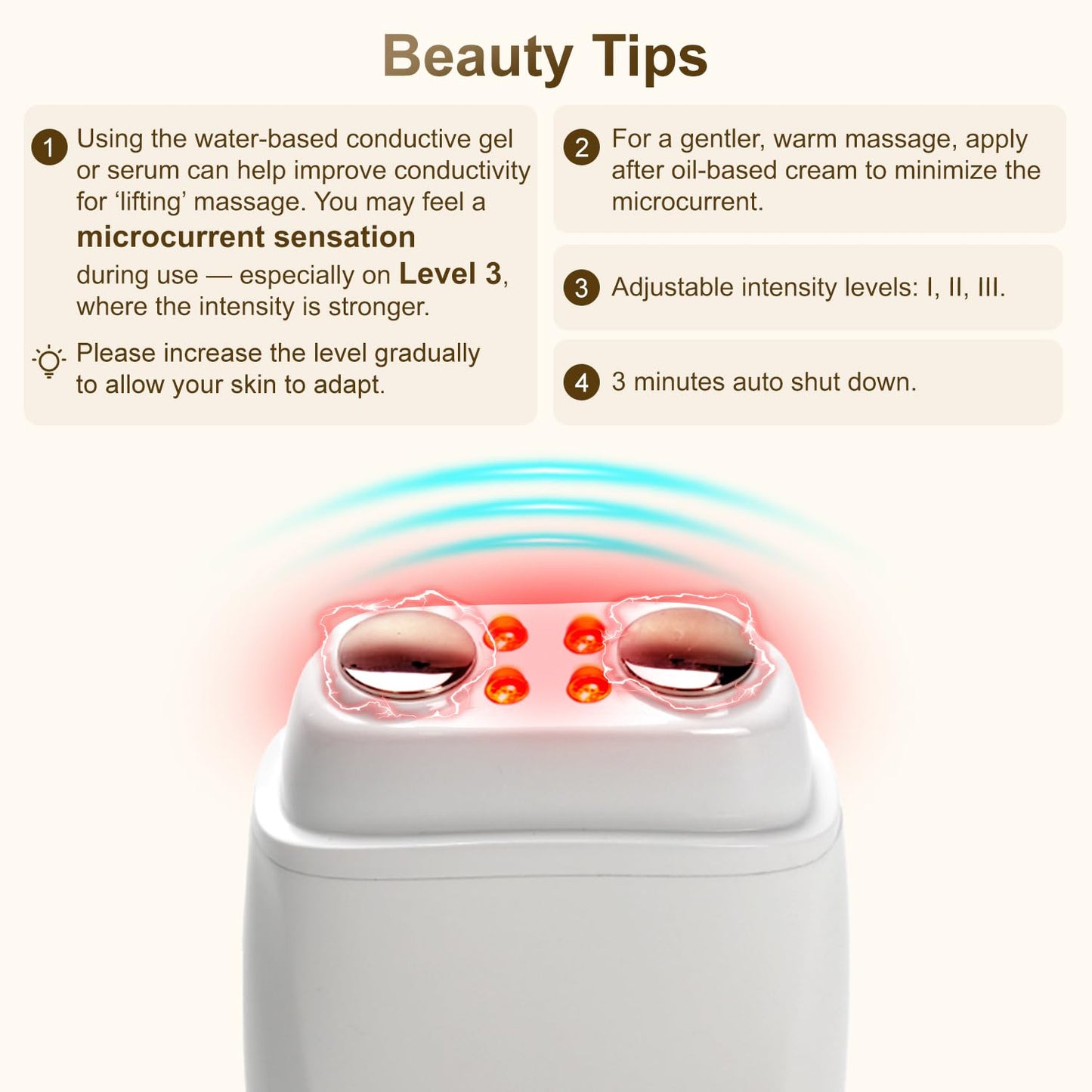 Aphrona Galvanic Spa - Facial Toning Device - Micro-Current Gua Sha face Tone Device - Skin Firming - FDA Cleared Facial Massager